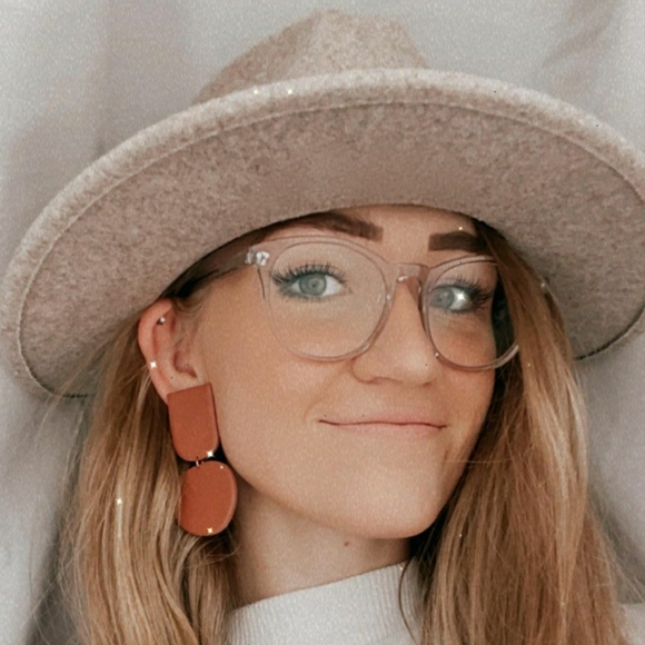 Statement Polymer Clay Earrings Abstract Foliage - Picture 5 of 5